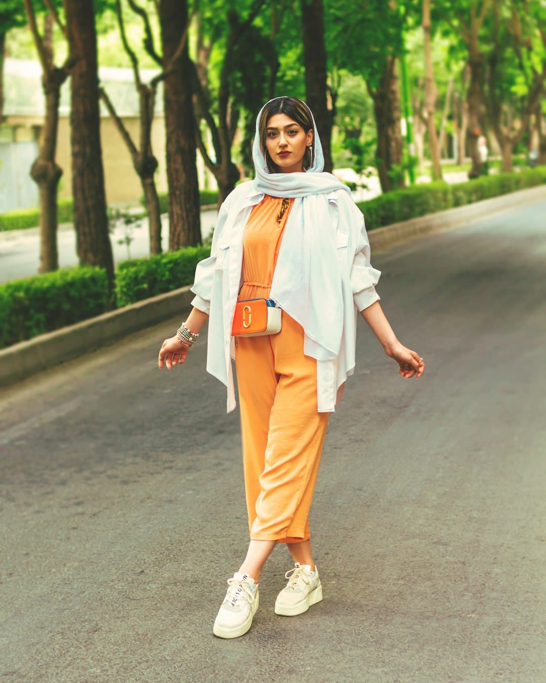 Orange Co-ord Two Piece Set