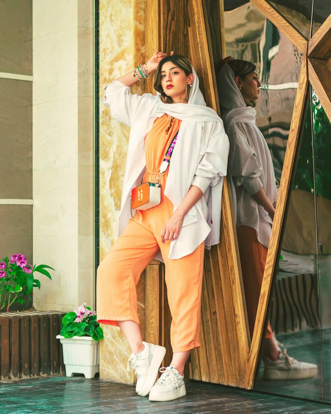 Tailored White Pantsuit