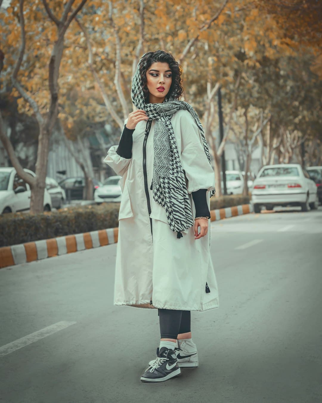 Wool Blend Long Overcoat