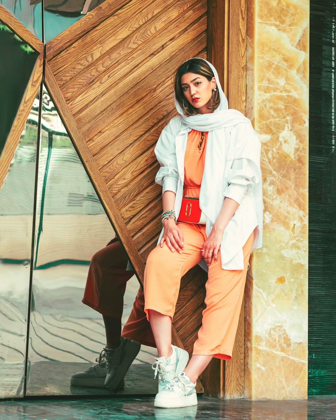 Pleated Wide-Leg Trousers