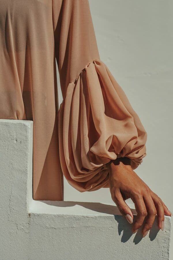 Puff Sleeve Chiffon Blouse